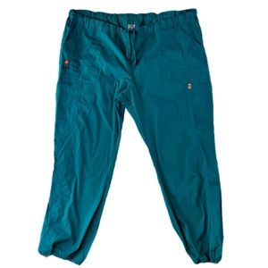 3XL NWT Certainty Blue Brand New Scrubs Turquoise with Pockets Nurse Medical